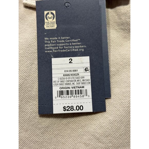 Size 2 - Womens High-Rise Sailor Wide Leg Ankle Jeans - Universal Thread - Beige - Picture 5 of 6